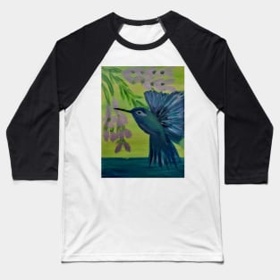 hummingbirds feeding on some nectar on a 12x16inc stretch canvas. Baseball T-Shirt